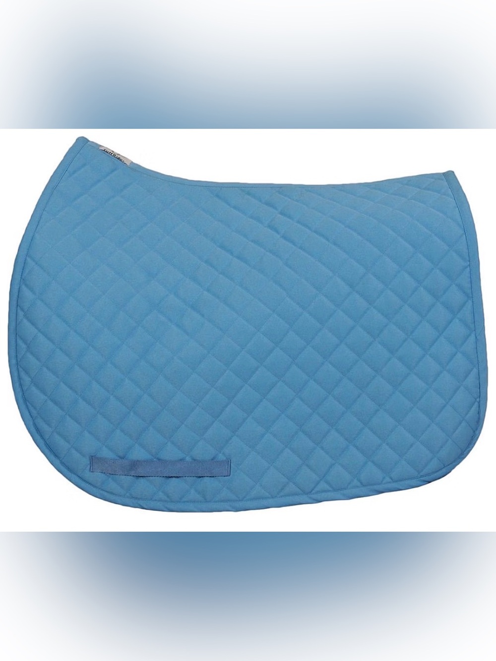 Light Blue Quilted Saddle Pad for Everyday Riding